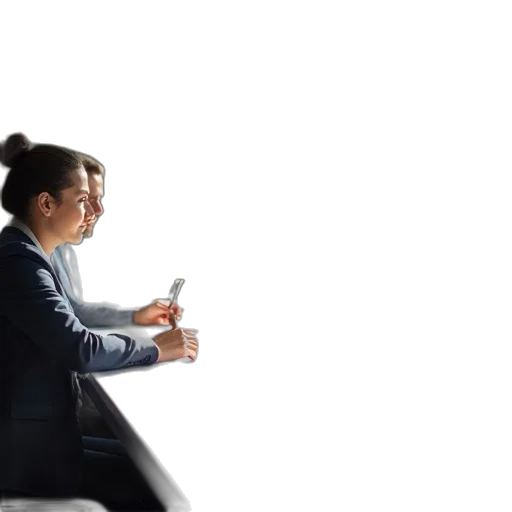 staff, robot, bottle, jacket transparent PNG cut-out
