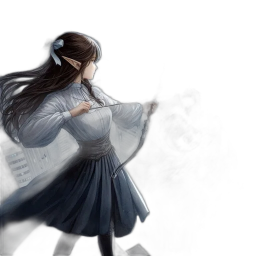 dress, sword, concept art, fantasy art transparent PNG cut-out