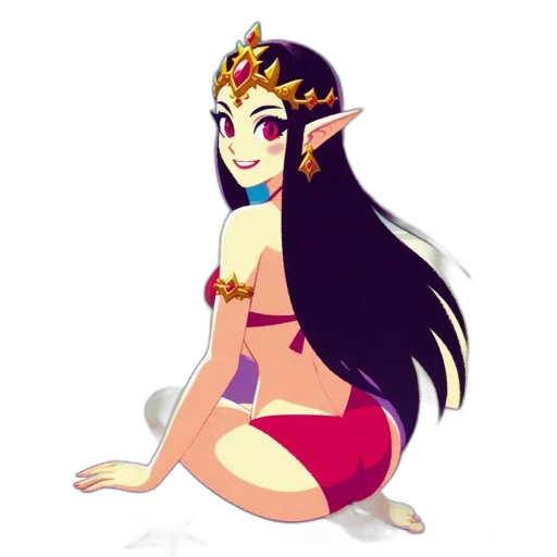 crown, jewelry, staff, fantasy art transparent PNG cut-out