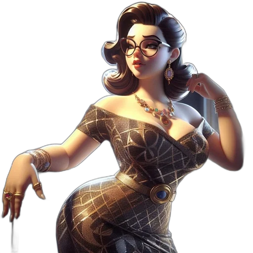 dress, staff, concept art, comic book art transparent PNG cut-out
