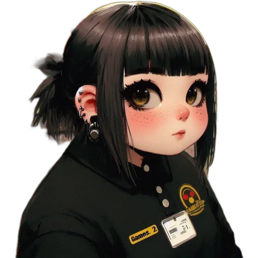 staff, face, jacket, hair transparent PNG cut-out