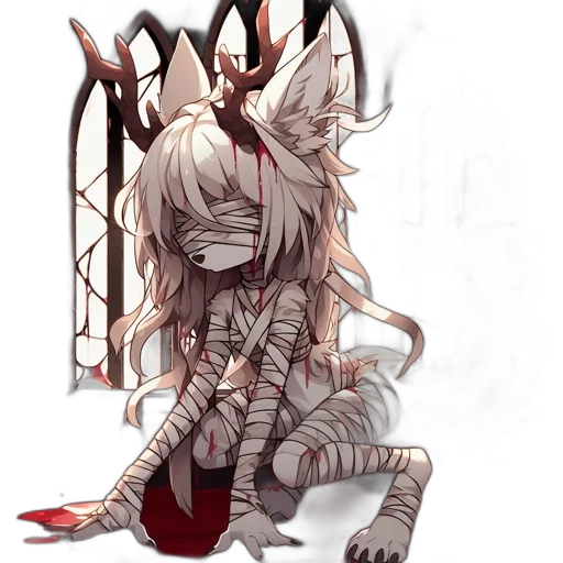 creature, staff, mask, weapon transparent PNG cut-out