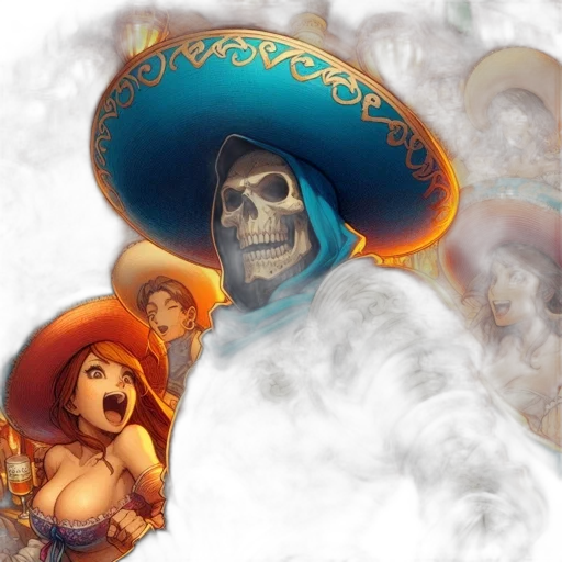 hat, staff, mask, face transparent PNG cut-out