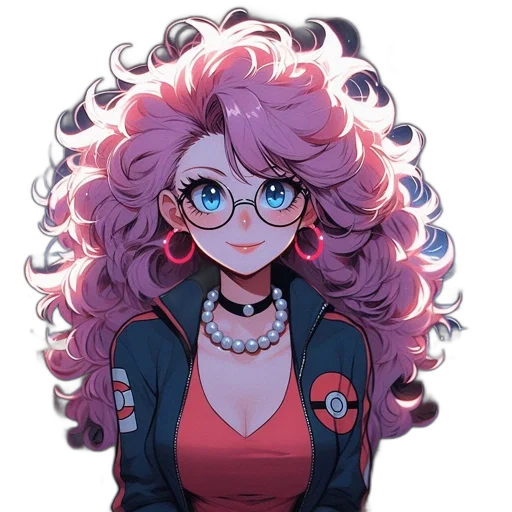 jacket, hair, staff, face transparent PNG cut-out