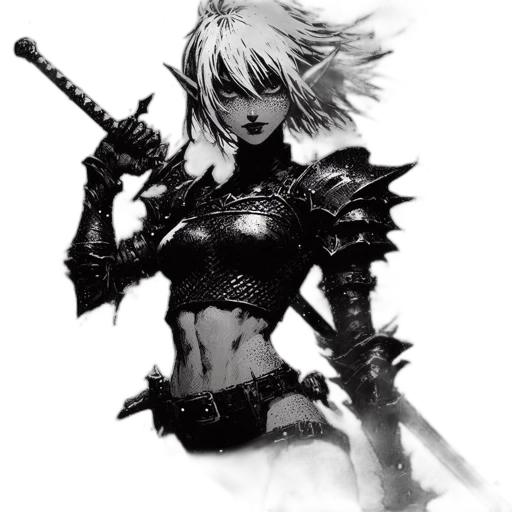 sword, weapon, staff, fantasy art transparent PNG cut-out