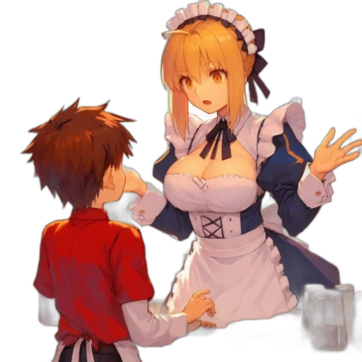 dress, robot, food, staff transparent PNG cut-out