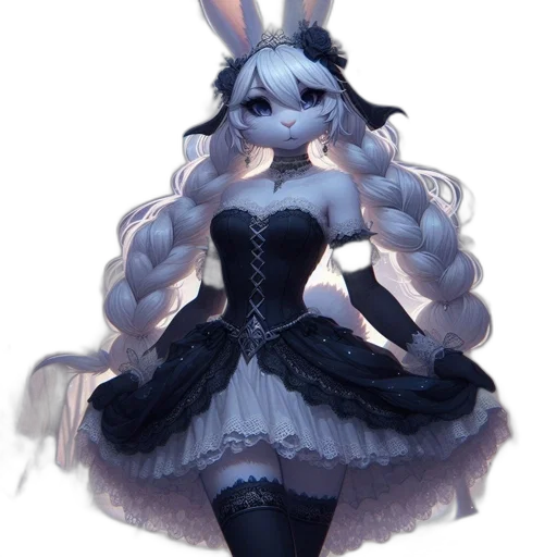 dress, creature, animal, staff transparent PNG cut-out