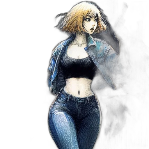 jacket, concept art, comic book art, fantasy art transparent PNG cut-out