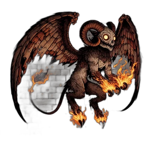 dragon, staff, creature, pixel art transparent PNG cut-out