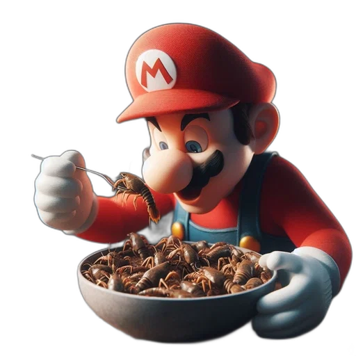 food, animal, creature, 3d render transparent PNG cut-out