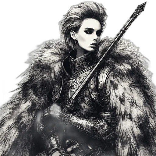 sword, weapon, staff, jacket transparent PNG cut-out