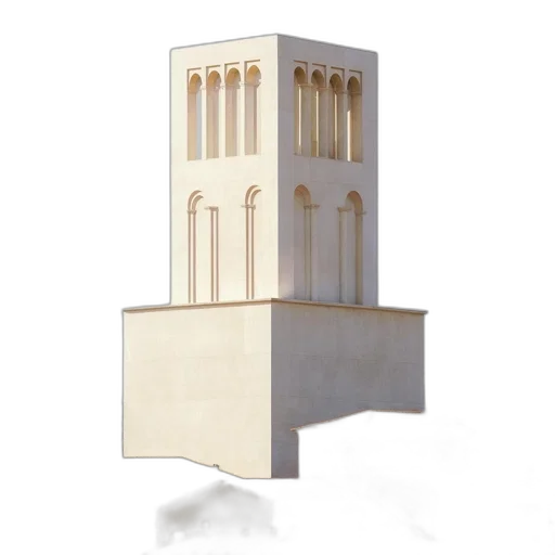 building, furniture, crown, 3d render transparent PNG cut-out