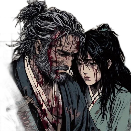 comic book art, concept art, fantasy art, watercolor transparent PNG cut-out