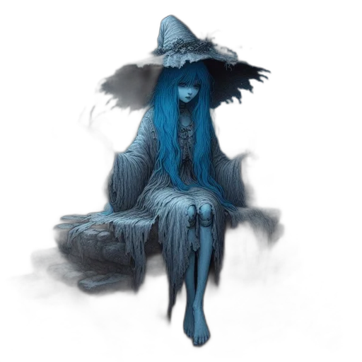 hat, dress, mask, staff transparent PNG cut-out