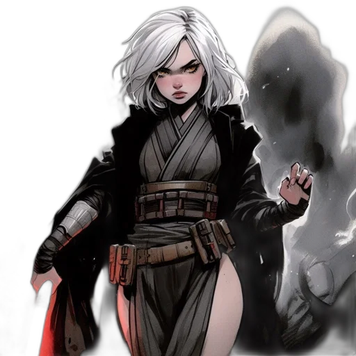 jacket, staff, weapon, concept art transparent PNG cut-out