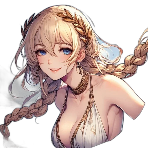 staff, dress, crown, fantasy art transparent PNG cut-out