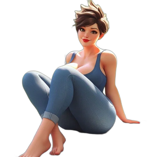 dress, face, concept art, 3d render transparent PNG cut-out
