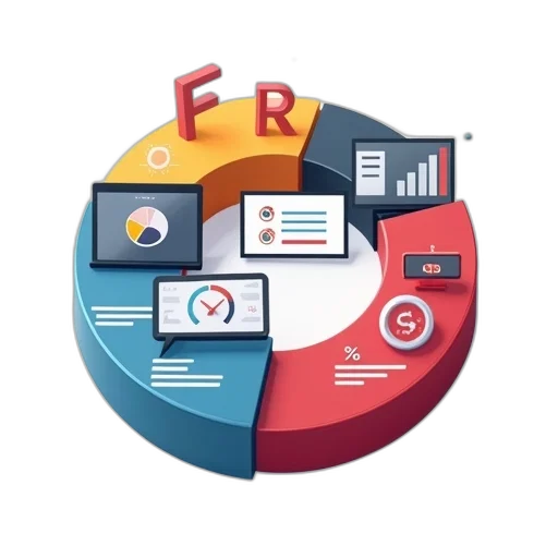 browser, revenue, pie, chart transparent PNG cut-out