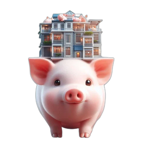 3d render, imaginative, scene, portrays transparent PNG cut-out