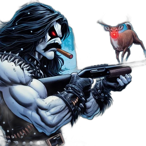 comic book art, concept art, fantasy art, individual transparent PNG cut-out