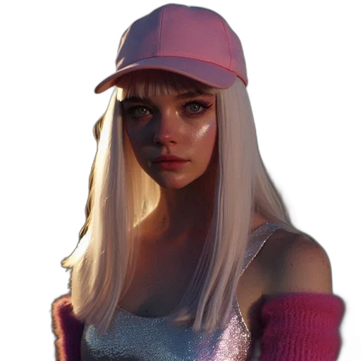 hat, face, jacket, dress transparent PNG cut-out