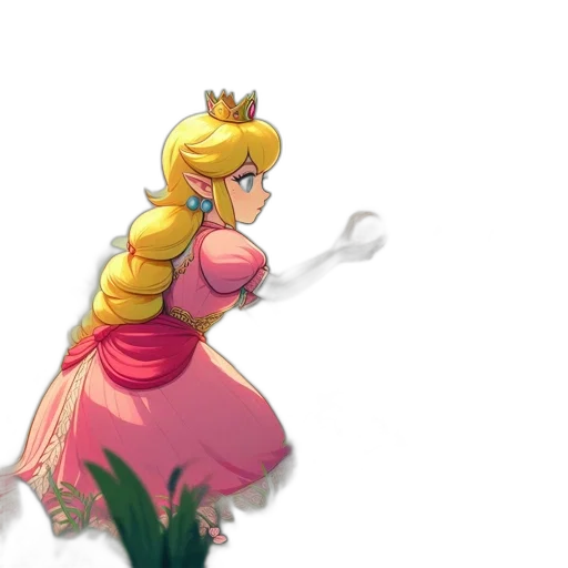 dress, crown, staff, weapon transparent PNG cut-out