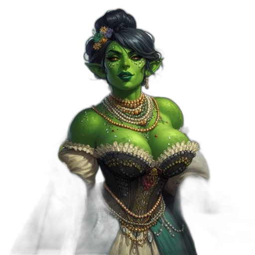 jewelry, dress, staff, fantasy art transparent PNG cut-out