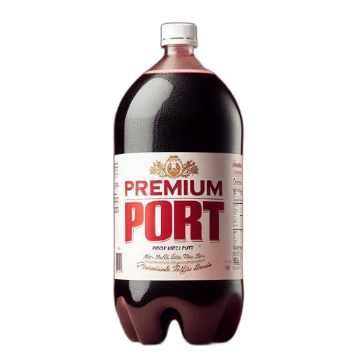 bottle, food, photorealistic, dark transparent PNG cut-out