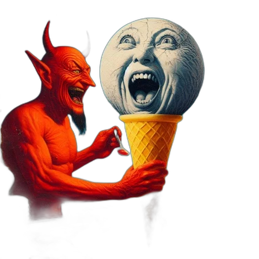mask, food, creature, concept art transparent PNG cut-out