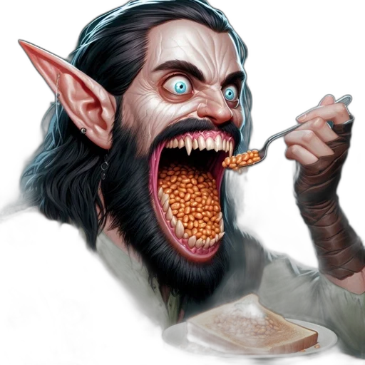 food, creature, face, concept art transparent PNG cut-out
