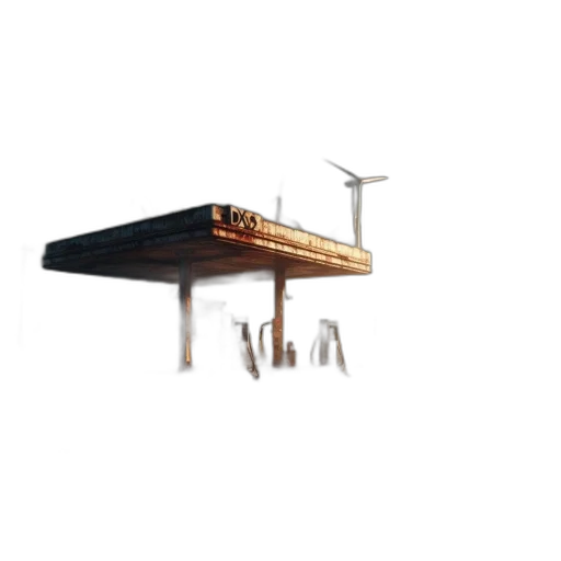 furniture, umbrella, staff, 3d render transparent PNG cut-out