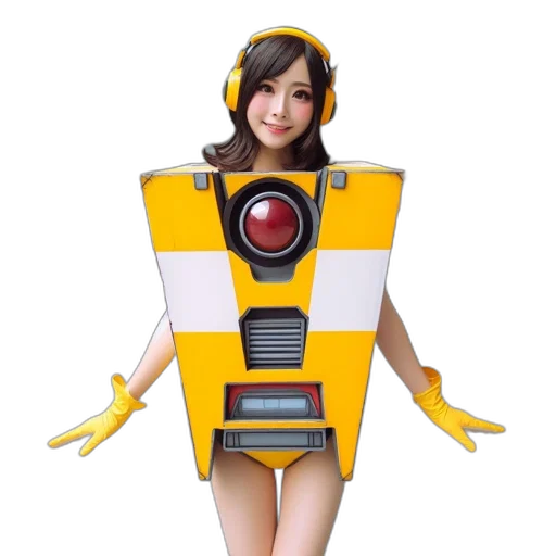 robot, dress, weapon, creature transparent PNG cut-out
