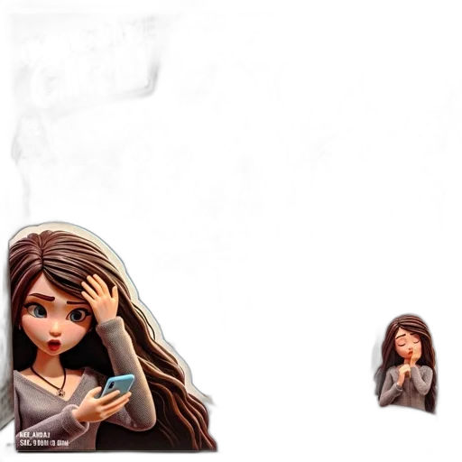 face, jewelry, concept art, 3d render transparent PNG cut-out