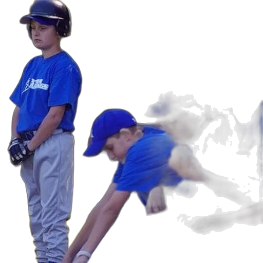 group, young, baseball, players transparent PNG cut-out