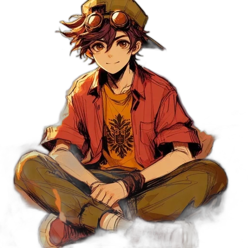 hat, staff, dragon, concept art transparent PNG cut-out