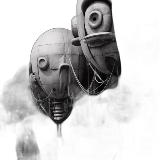mask, robot, face, creature transparent PNG cut-out