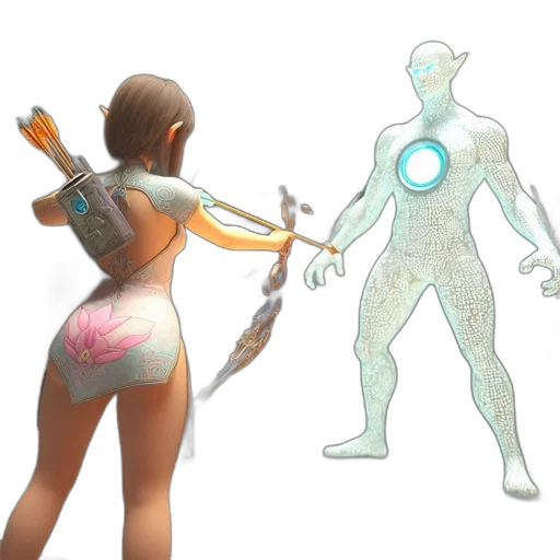 staff, weapon, robot, concept art transparent PNG cut-out