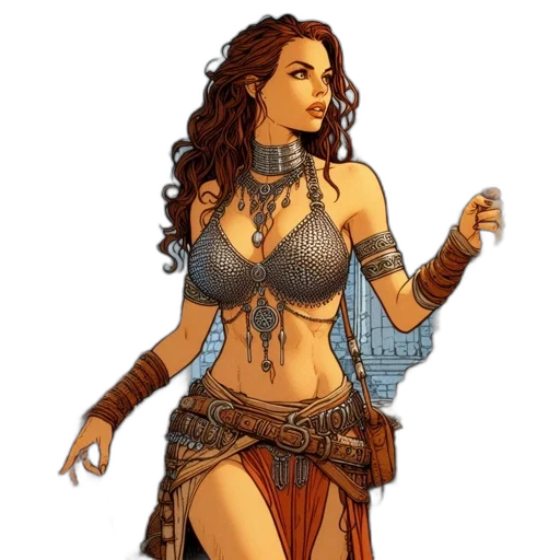 jewelry, fantasy art, concept art, comic book art transparent PNG cut-out