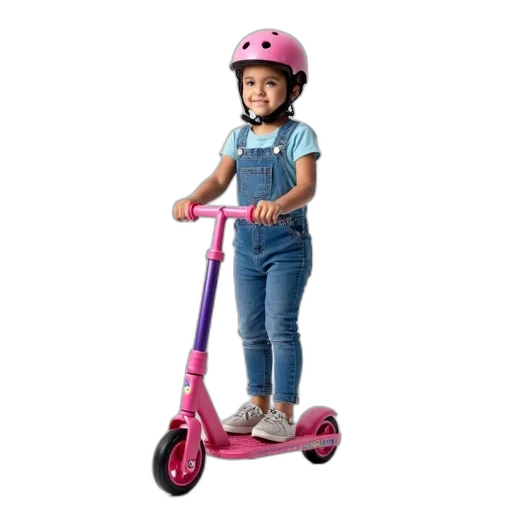 young, girl, standing, pink transparent PNG cut-out