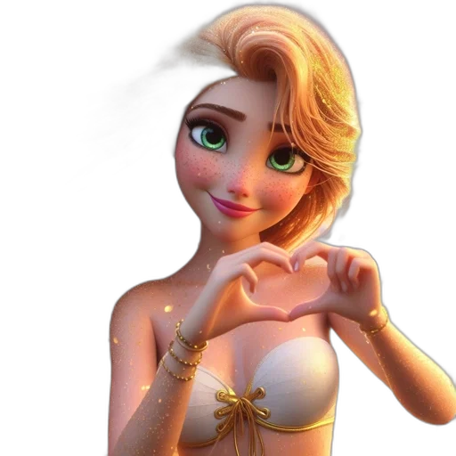 jewelry, dress, cartoon, 3d render transparent PNG cut-out