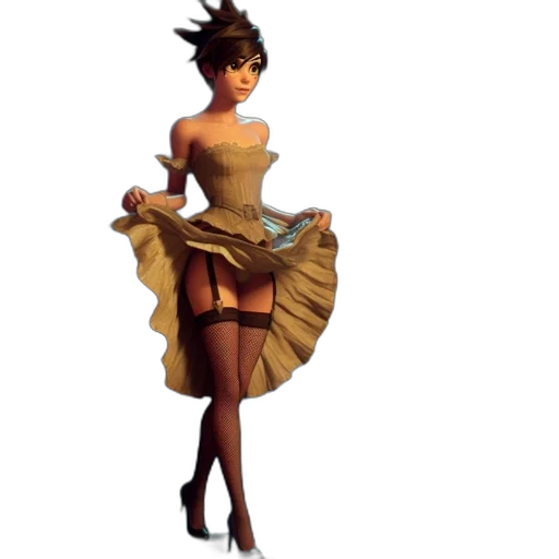 dress, staff, concept art, fantasy art transparent PNG cut-out