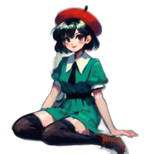 hat, dress, staff, crown transparent PNG cut-out