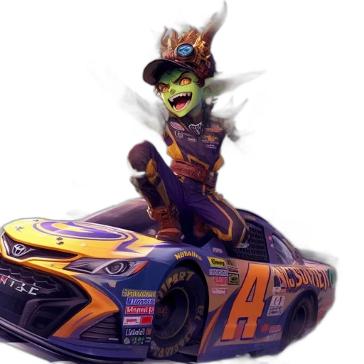 car, hat, dragon, concept art transparent PNG cut-out