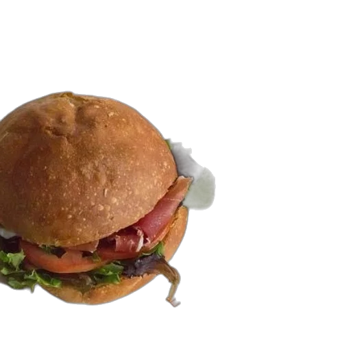 food, 3d render, photorealistic, sandwich transparent PNG cut-out