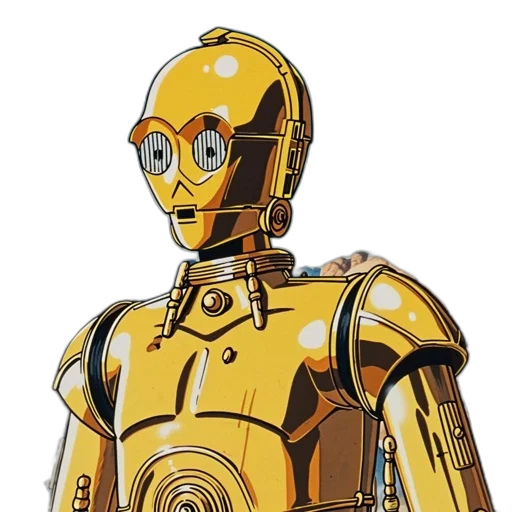 robot, concept art, 3d render, comic book art transparent PNG cut-out
