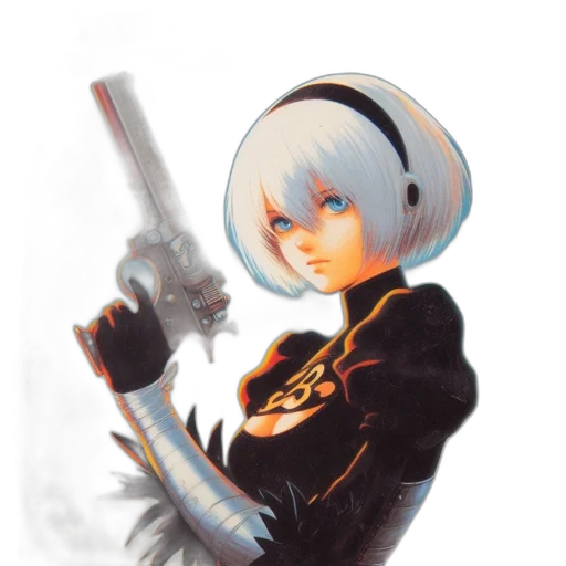 weapon, robot, staff, sword transparent PNG cut-out