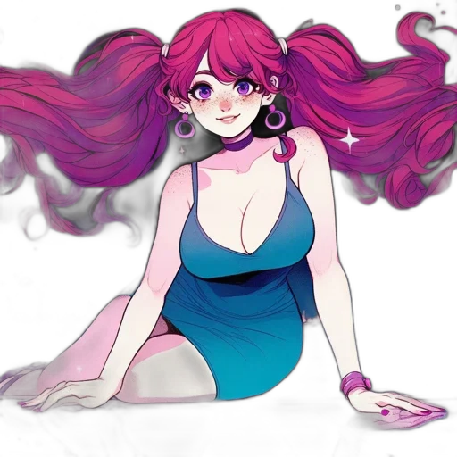 dress, hair, creature, concept art transparent PNG cut-out