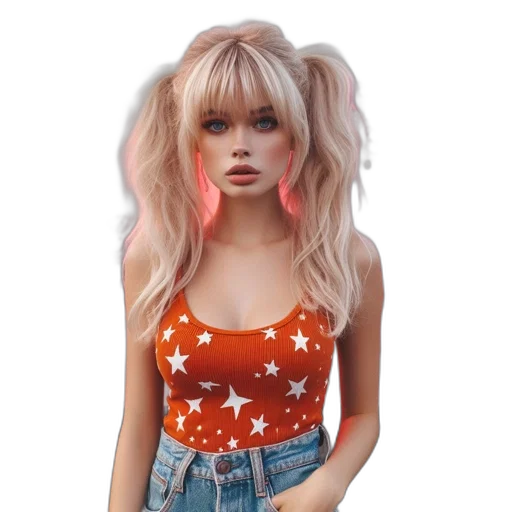 hair, dress, jacket, creature transparent PNG cut-out