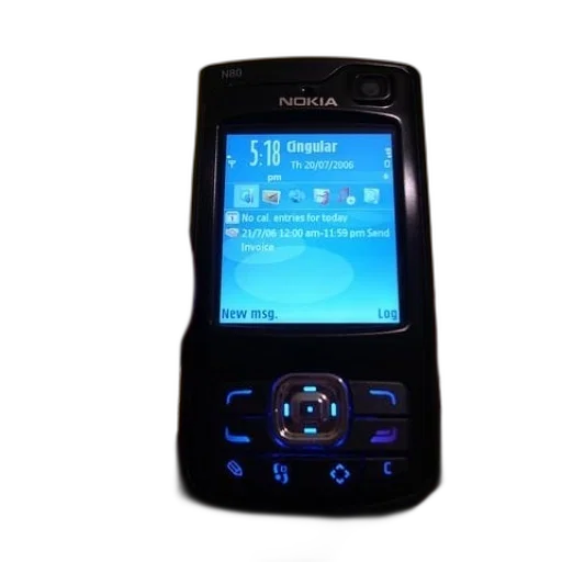 nokia, n80, phone, being transparent PNG cut-out