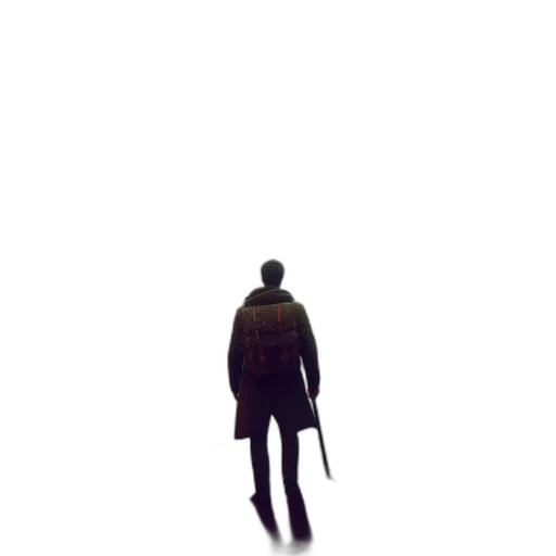 jacket, staff, sword, robot transparent PNG cut-out